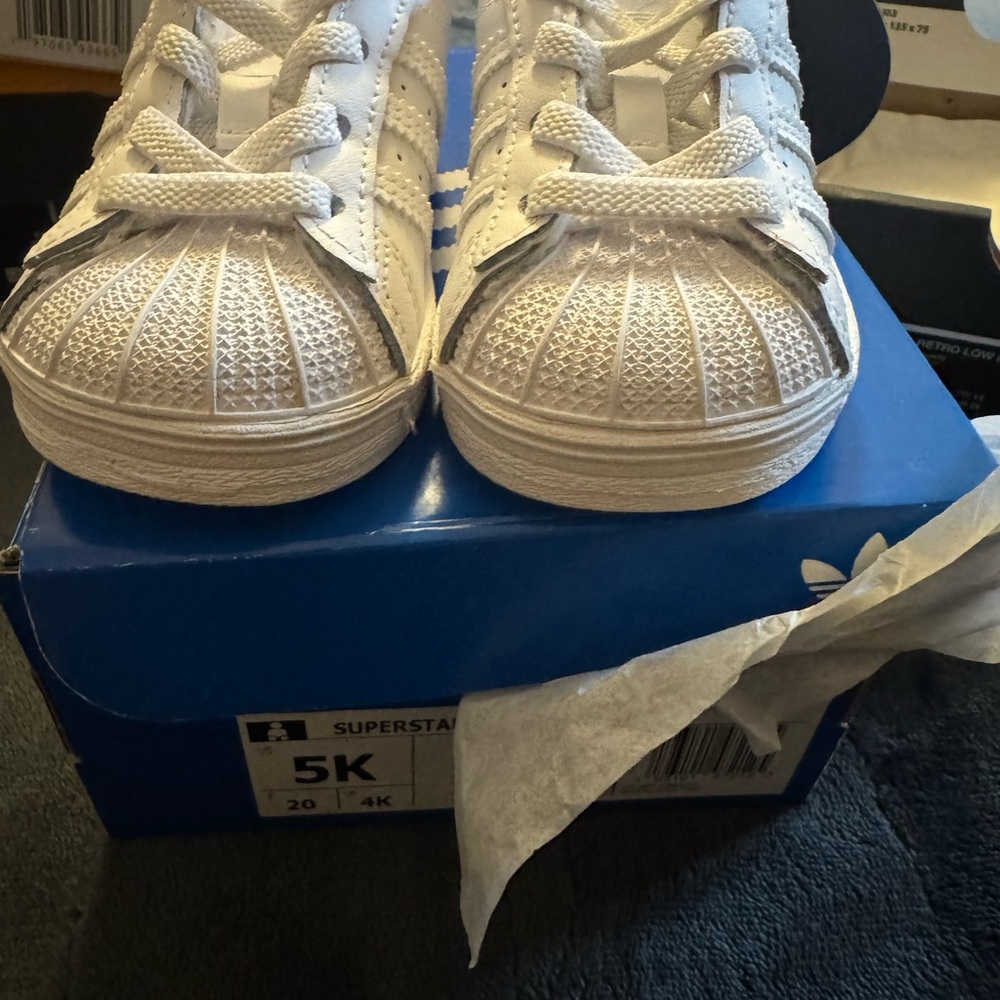 Adidas White Superstar Sneakers Iconic Design